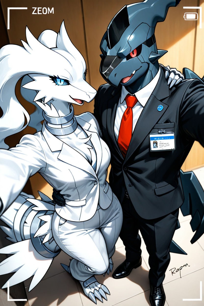 Blue Eyes Reshiram, Aesthetic, 25+ Furry AI Porn
