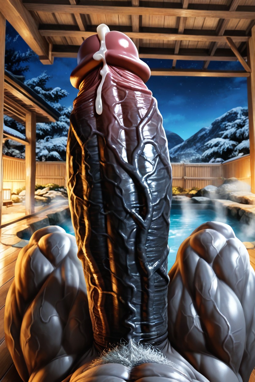 Extremely Girthy Macro Penis, Extreme Penis Girth Focus, Bara AI獸人黃片