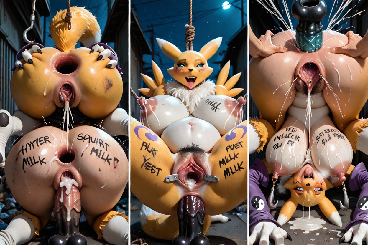Fluid Squirting Breast Milk Out Of Nipples, Wide Hole Pussy, High Pussy Detailed Furry AI Porn