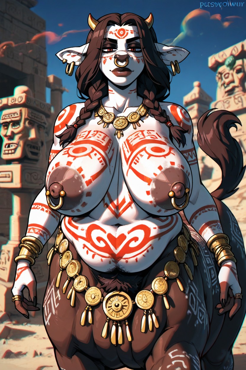 Big Areola, Tribal Tribal Markings, Totem AI獸人黃片