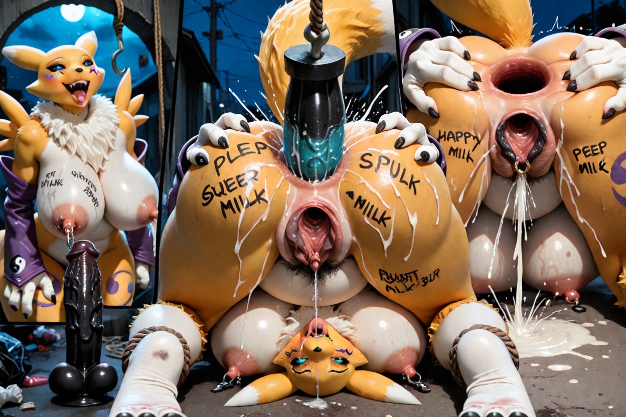 Sharp Shadows, Labia Clamps, High Fur Detailed Porno IA Furry
