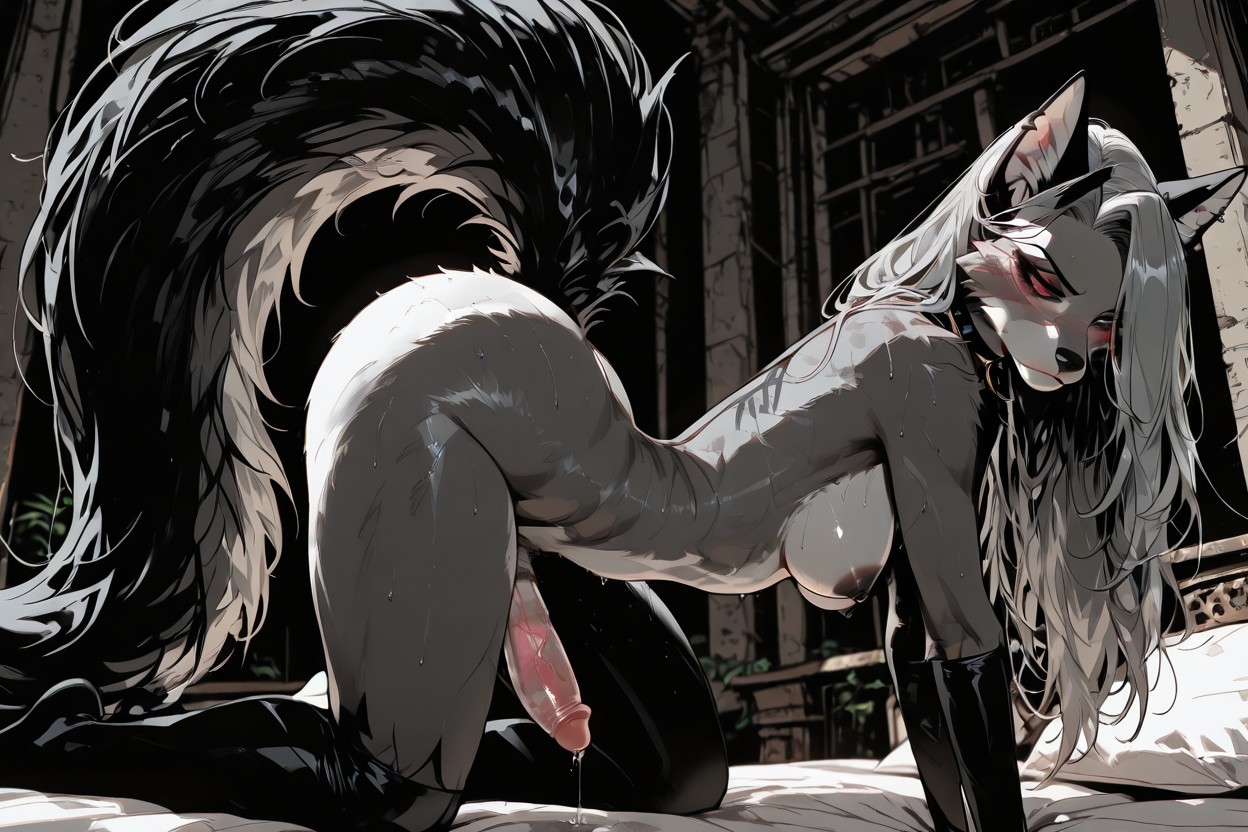 Grey Fur, 25+, White Penis Shaft AI兽人黄片