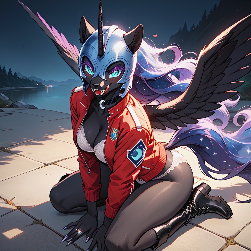 Holding Jacket, Undressing Jacket, Eyelashes AI獸人黃片