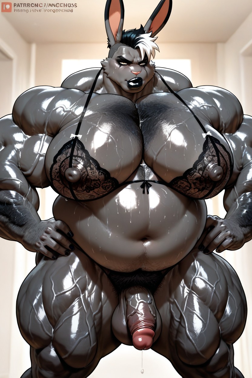 Thick Pubic Fur, Extra Fat Belly, 18+ Фурри AI порно