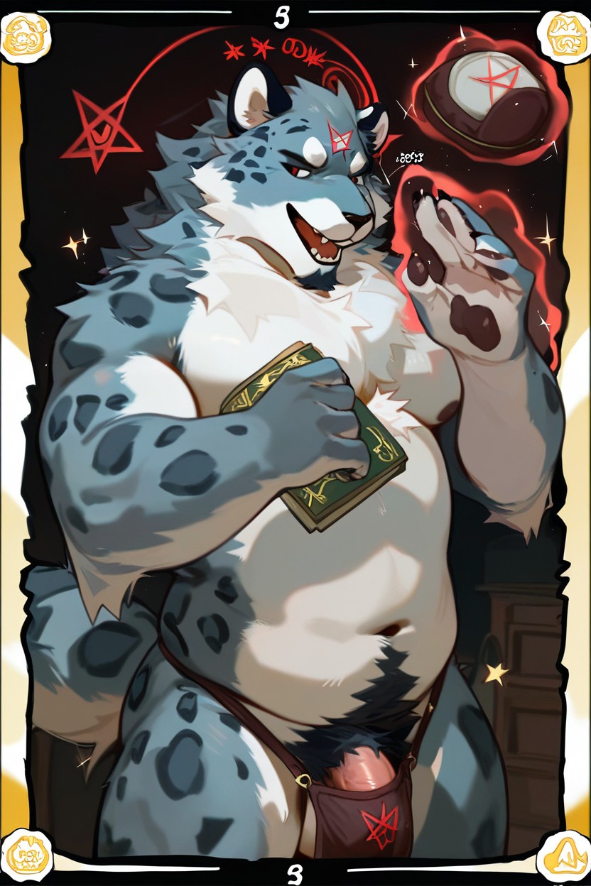 Comic, Broad Shoulders, Thick Wide Stout Chubby Body Furry AI Porn
