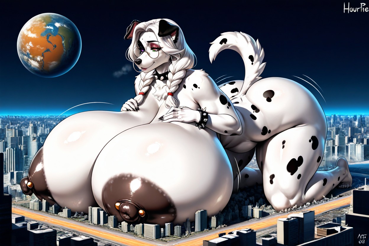 Full Breasts Out Of Frame, Growth Lines, Macro Furry AI Porn