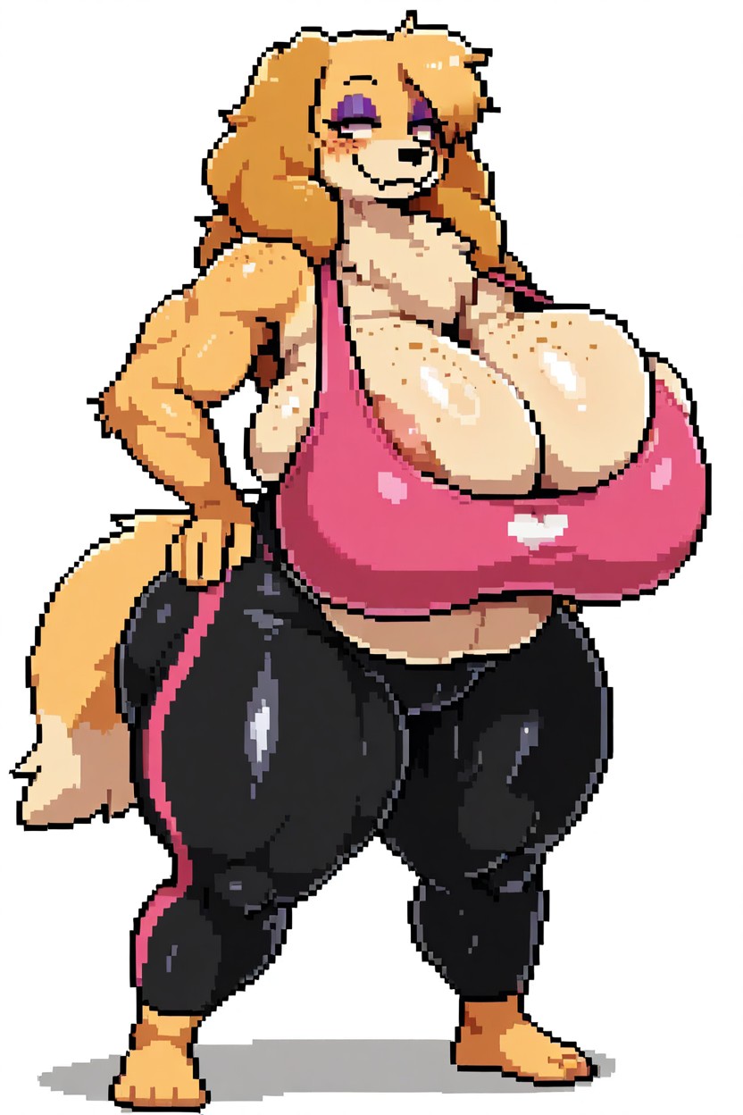 Standing, 18+, Giant Saggy Breasts Furry AI Porn
