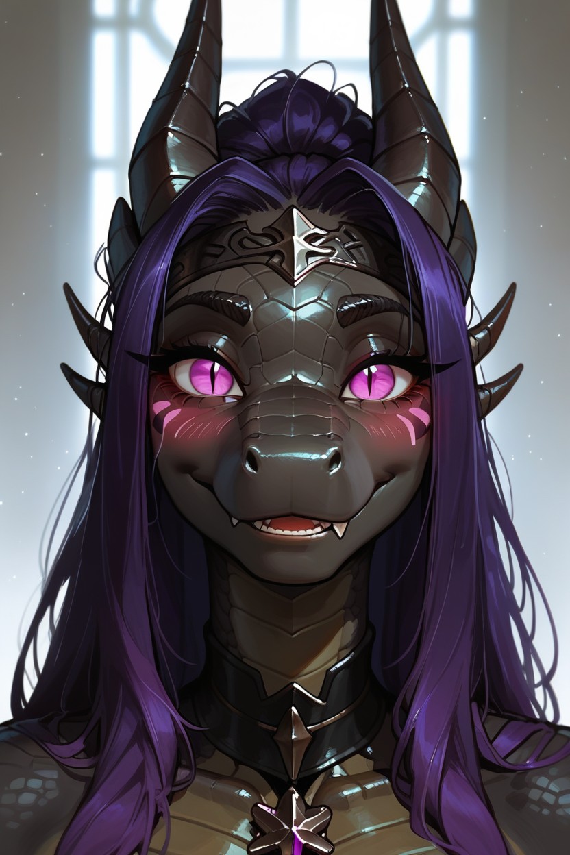 Centered Face, Digital Painting, Extreme Close-up Furry AI Porn