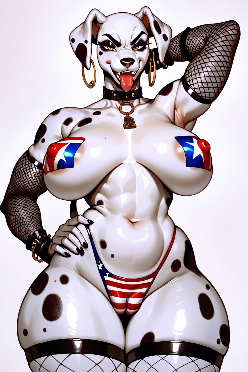 Fishnet Tights, Huge Areolas, Furry ファーリーAIポルノ