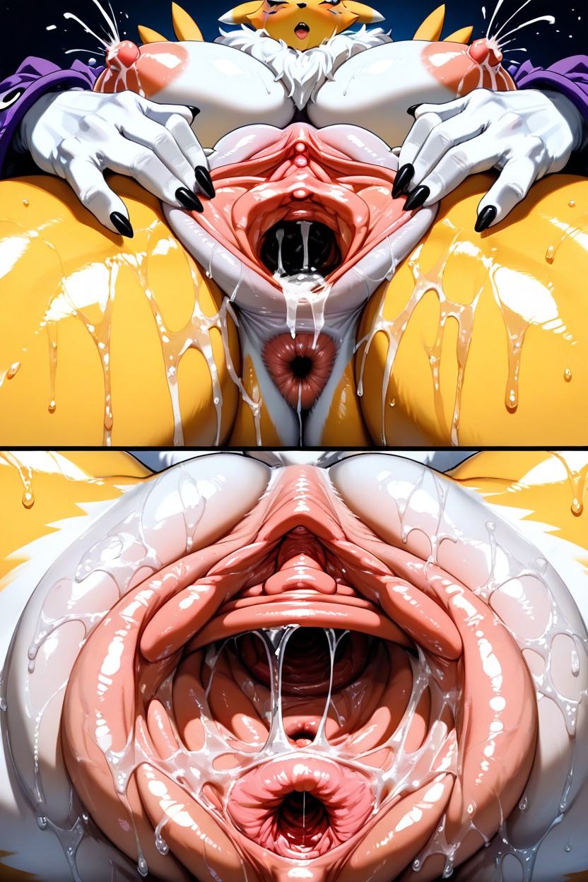 Gaping Pussy, Cervix, バブル尻 ファーリーAIポルノ