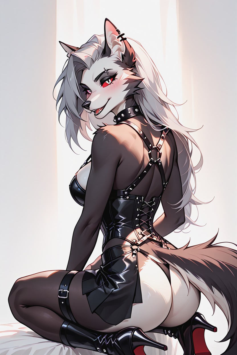 Blush, ペットのポーズ, Loona From Helluva Boss ファーリーAIポルノ