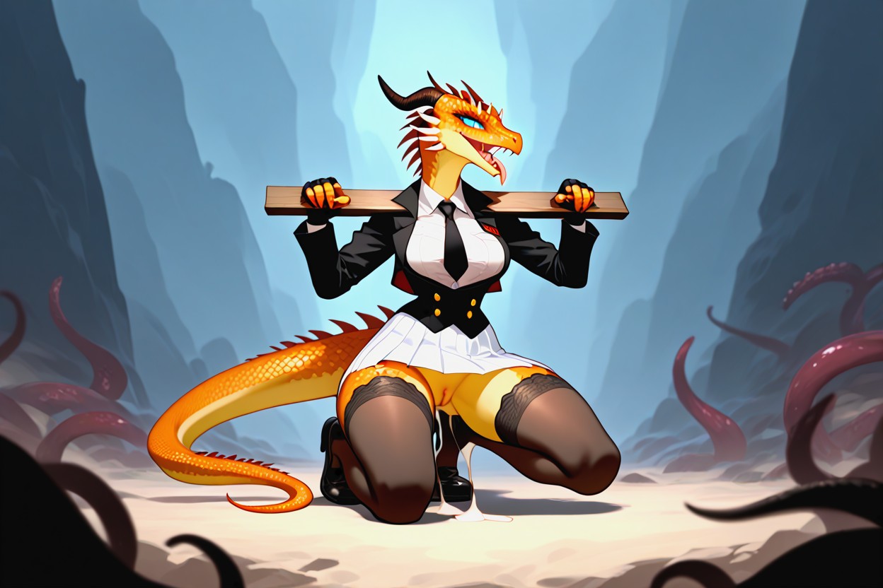 Polished Scales, Toned Thighs, Defined Waist Porno IA Furry