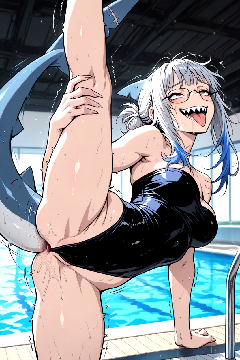 Grin, 25+, Sharp Teeth Furry AI Porn