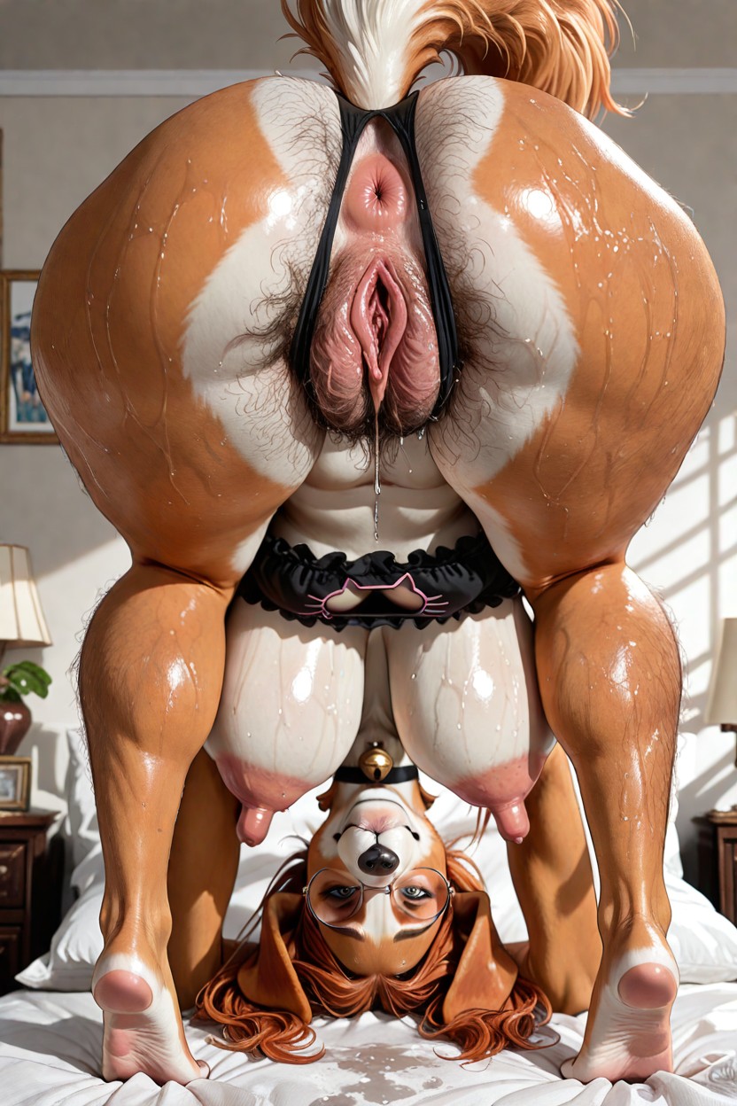 Dog, Wet Pussy, Cat Lingerie Pornografia peluda com IA
