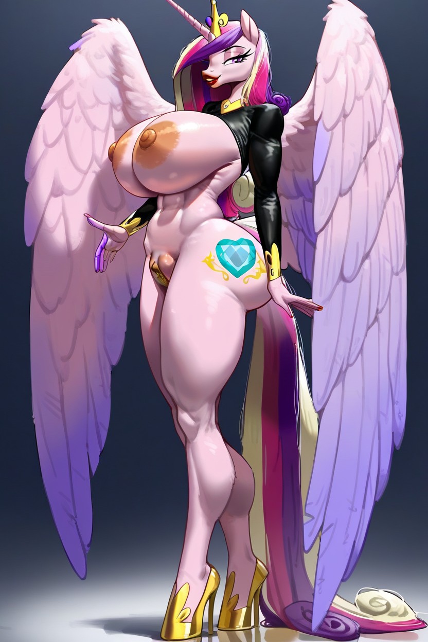 Princess Cadance From Mlp, Golden Necklace, Large Pussy Lips AI獸人黃片