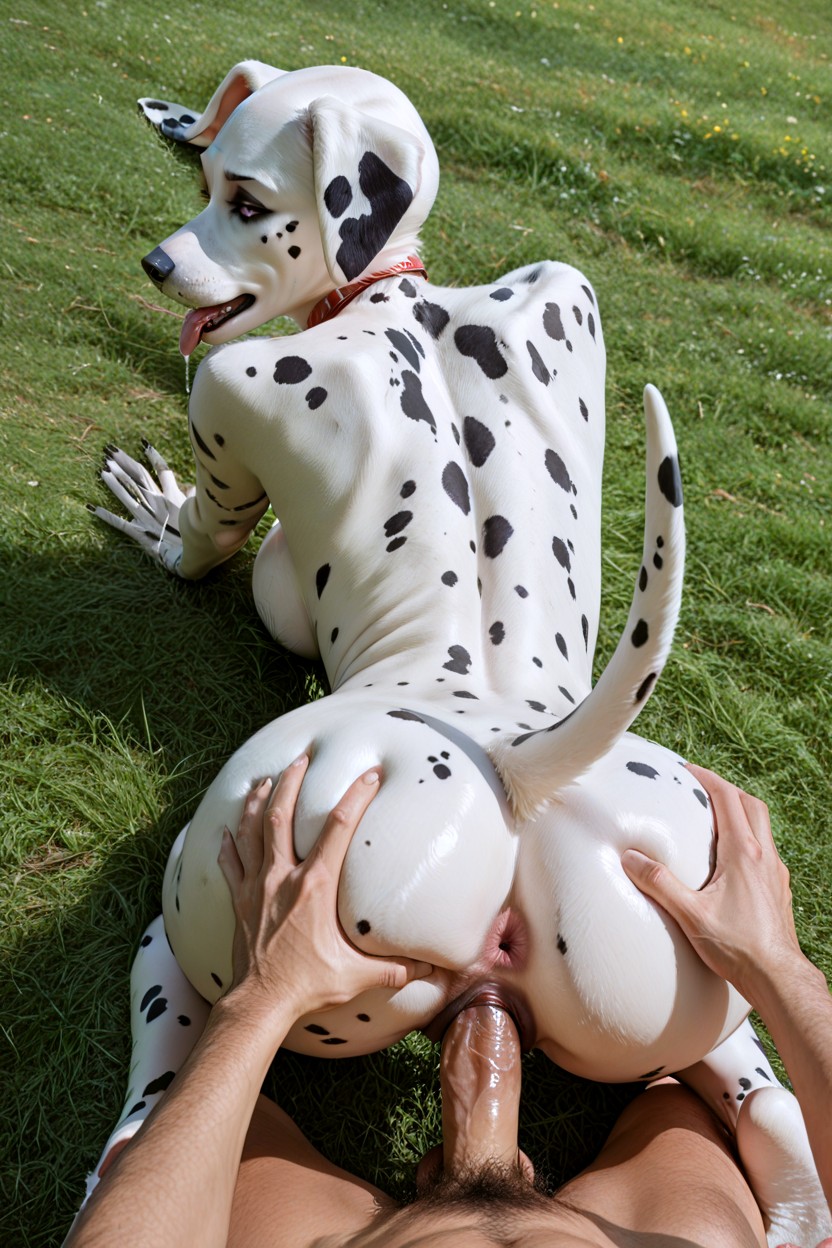 White Ears, Tail Up, Dalmatian Furry Woman Porno IA Furry