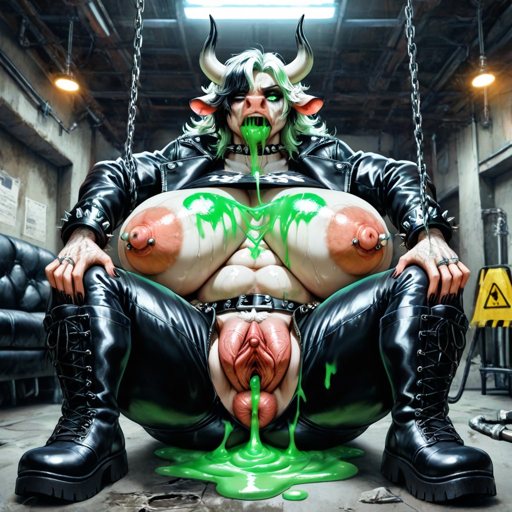Mid Transformation, Hyper Breast, Monster Transformation Movie Scene AI獸人黃片