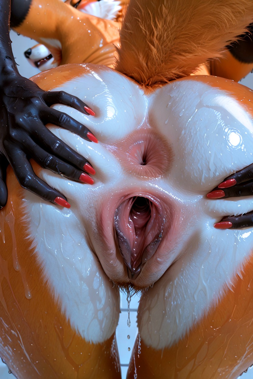 Whole Body Wet, Black Pussy, Pussy Holes 퍼리 AI 포르노