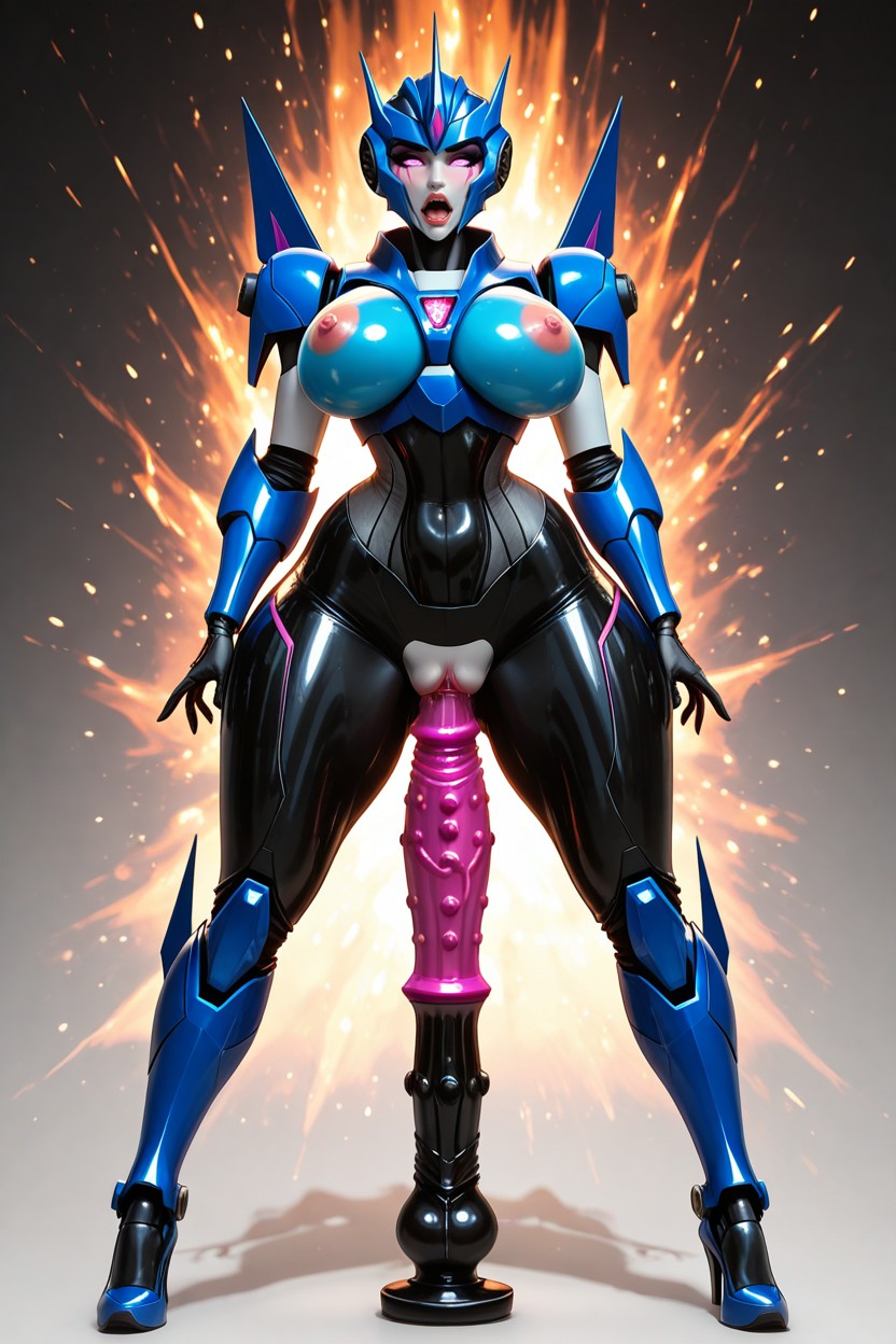 Arcee From Transformers Prime, Beautiful Breasts, Seductive Furry AI Porn
