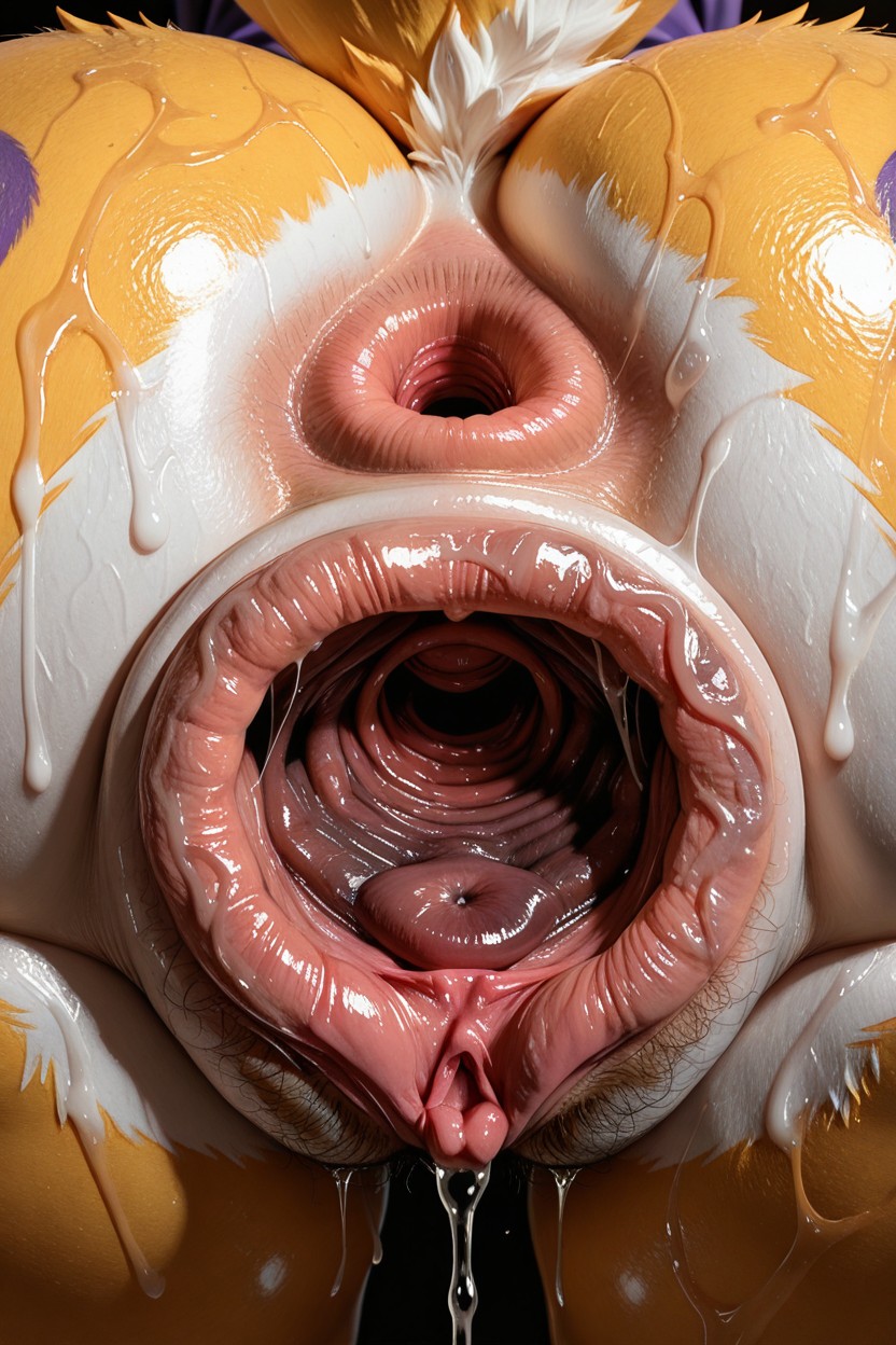 Meaty Pussy, Extreme Close Up, Furry Female Фурри AI порно