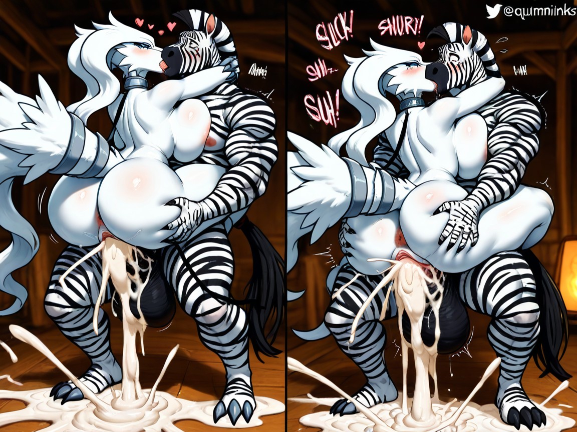Sexe En Portant, Female Reshiram, Zèbre Porno IA Furry