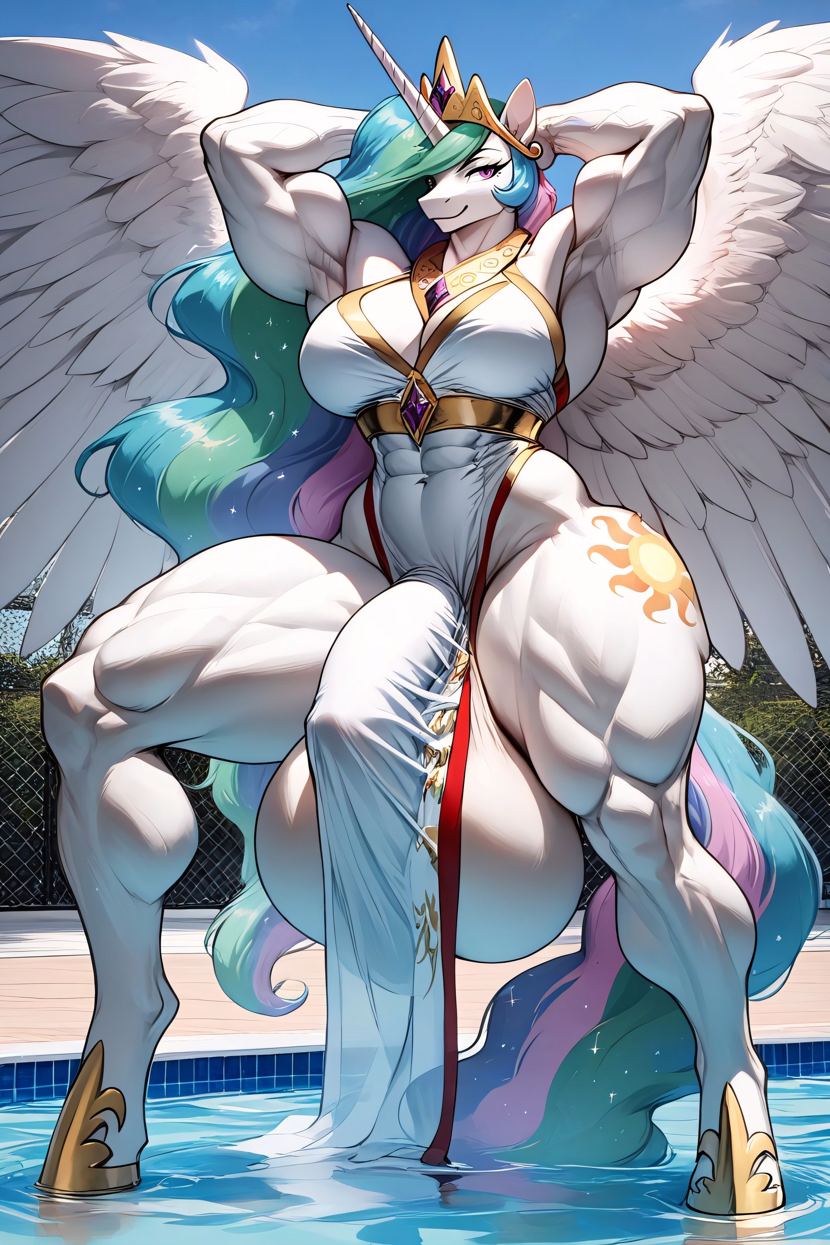 Posing Modeling, Pony, ウエストショット ファーリーAIポルノ