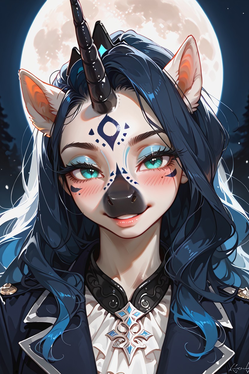 Glowing Highlights, Bust Shot, Average Furry AI Porn