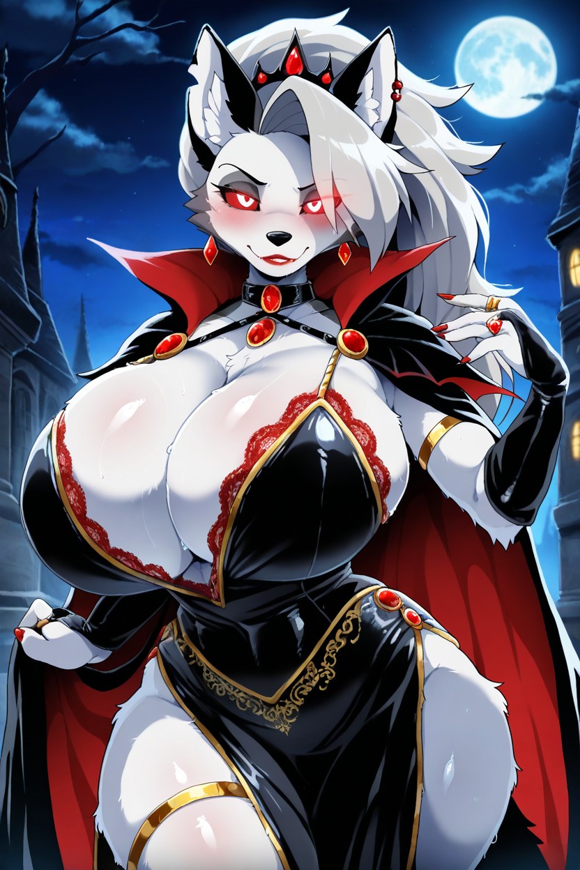 Red Eyes, Earrings, Night Sky AI獸人黃片