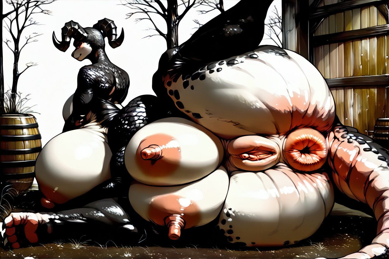 Big Breasts, Wide Hips, Hyper Breasts AI獸人黃片