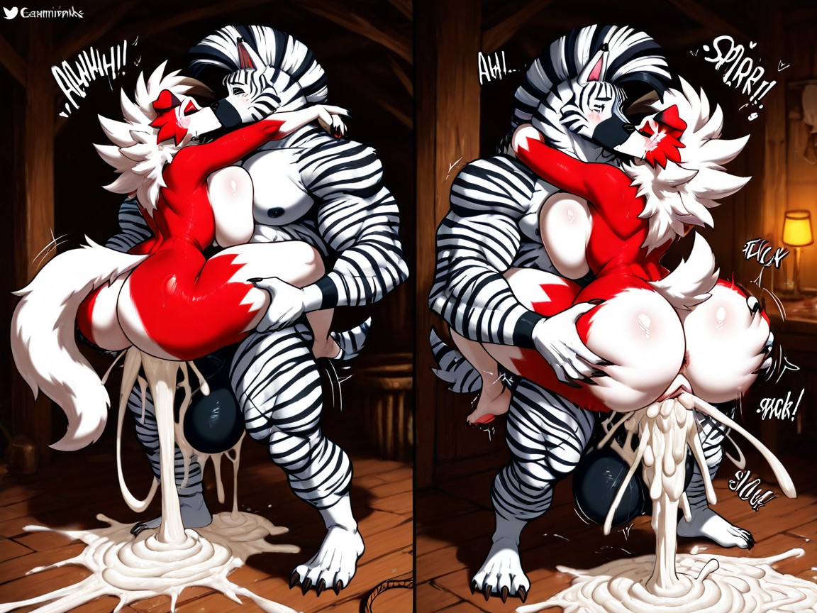 Gamminks Art Style, Deep Pentration, Cum Overflow AI獸人黃片