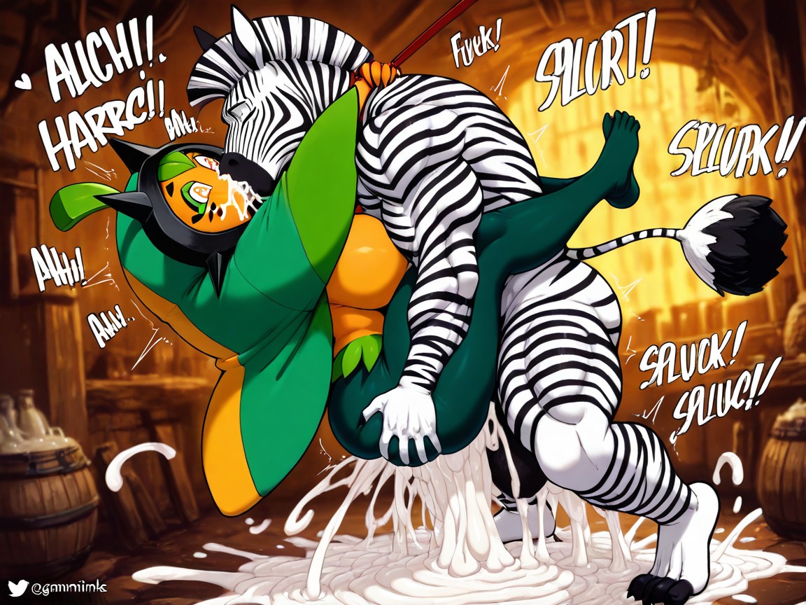 Leash, Cum Shot, Sound Effects Furry AI Porn