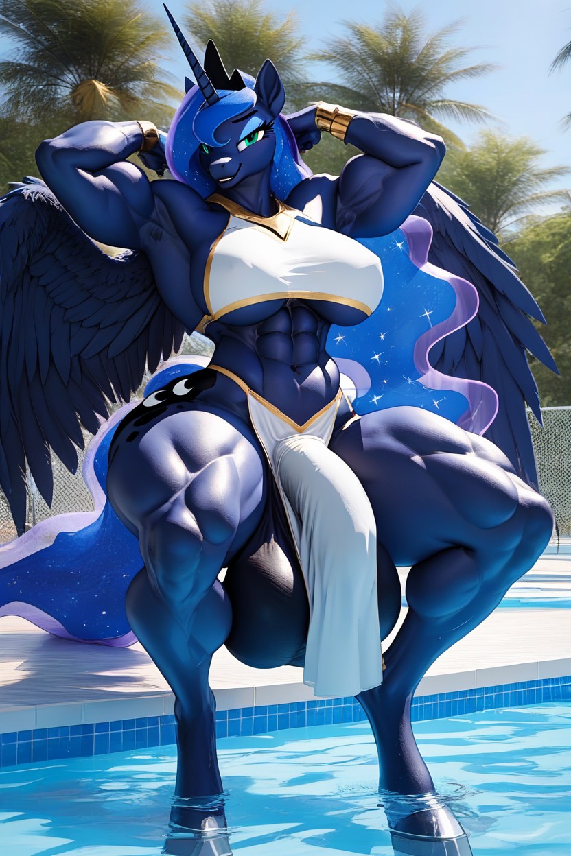 Thunder Thighs, Tir À La Taille, Divine Aura Porno IA Furry