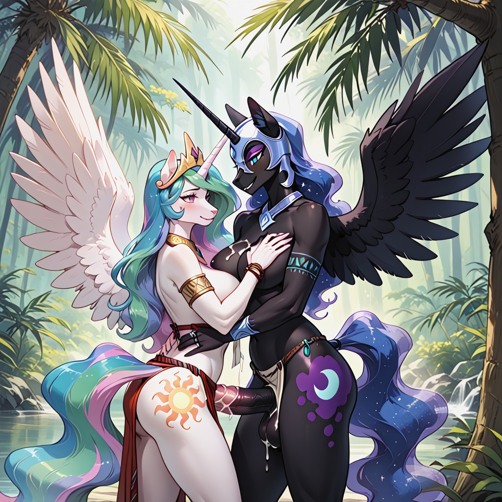 Markings On Breasts, Princess Celestia Benting Forward, Sperm Meets Ovum ファーリーAIポルノ