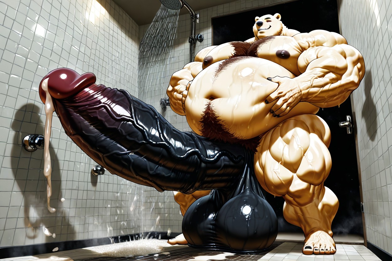Happy Trail, Impossibly Huge Macro Cock, Thickest Monster Cock Porno IA Furry