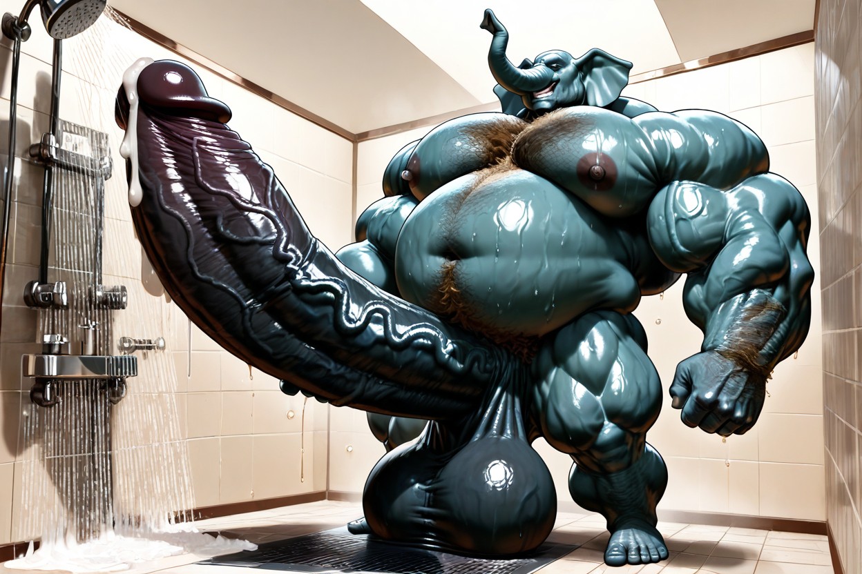Impossibly Thick Macro Penis, Gigantic Oversized Hyper Penis, Impossibly Huge Macro Cock Porno IA Furry