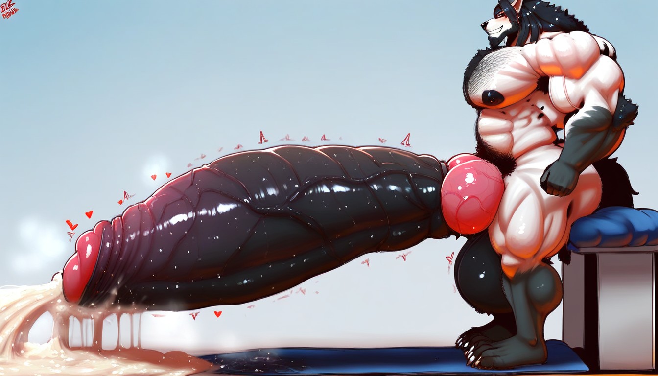 Colossal Penis, Biggest Macro Penis, Gigantic Hyper Dick Furry AI Porn