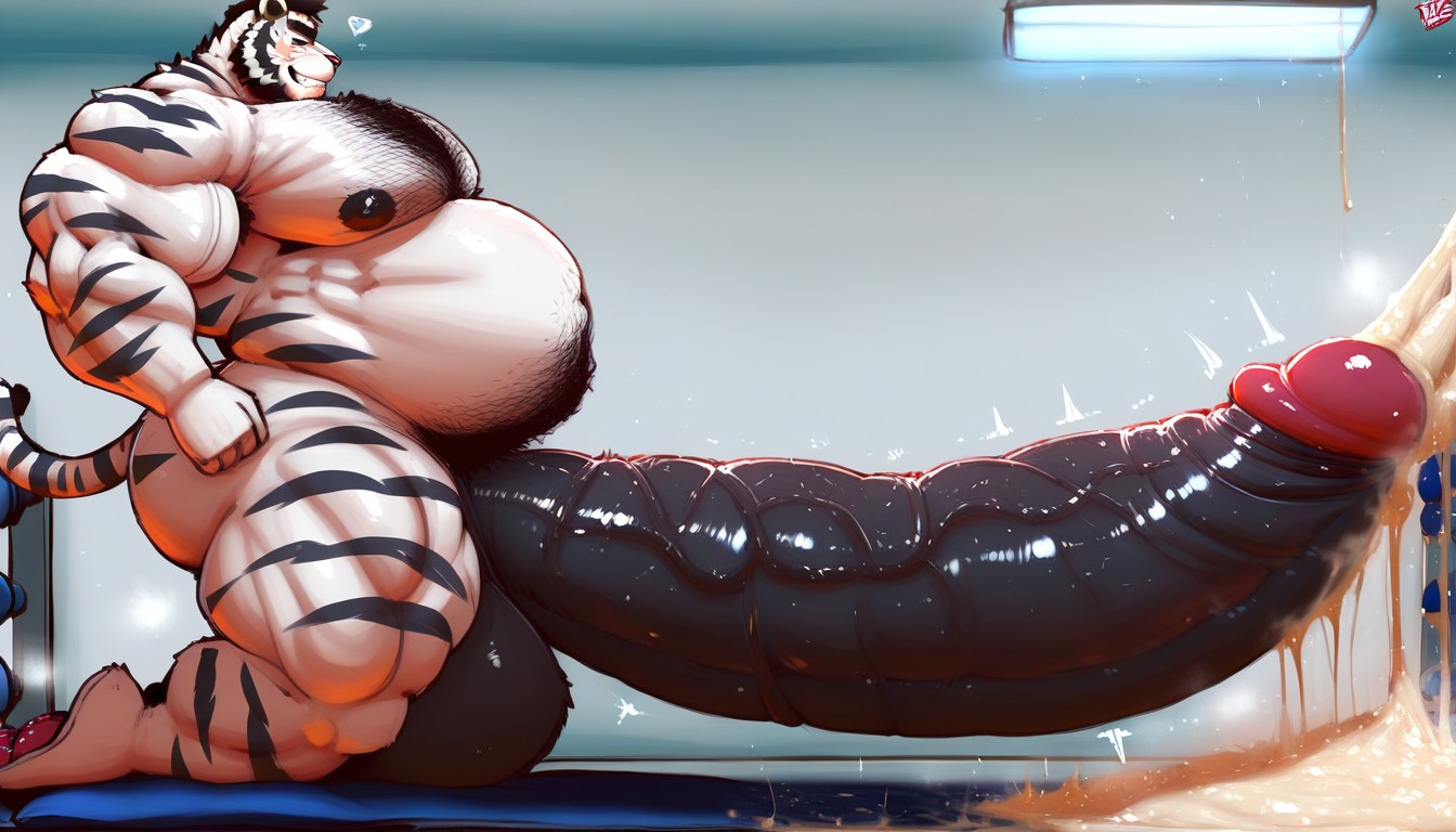 Extremely Thick Macro Penis, Hyper Growth Macro Penis, Hairy Furry AI Porn