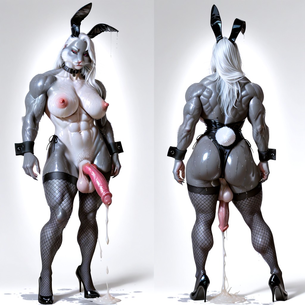 White Chest, Whiskers, Excessive Cum AI兽人黄片