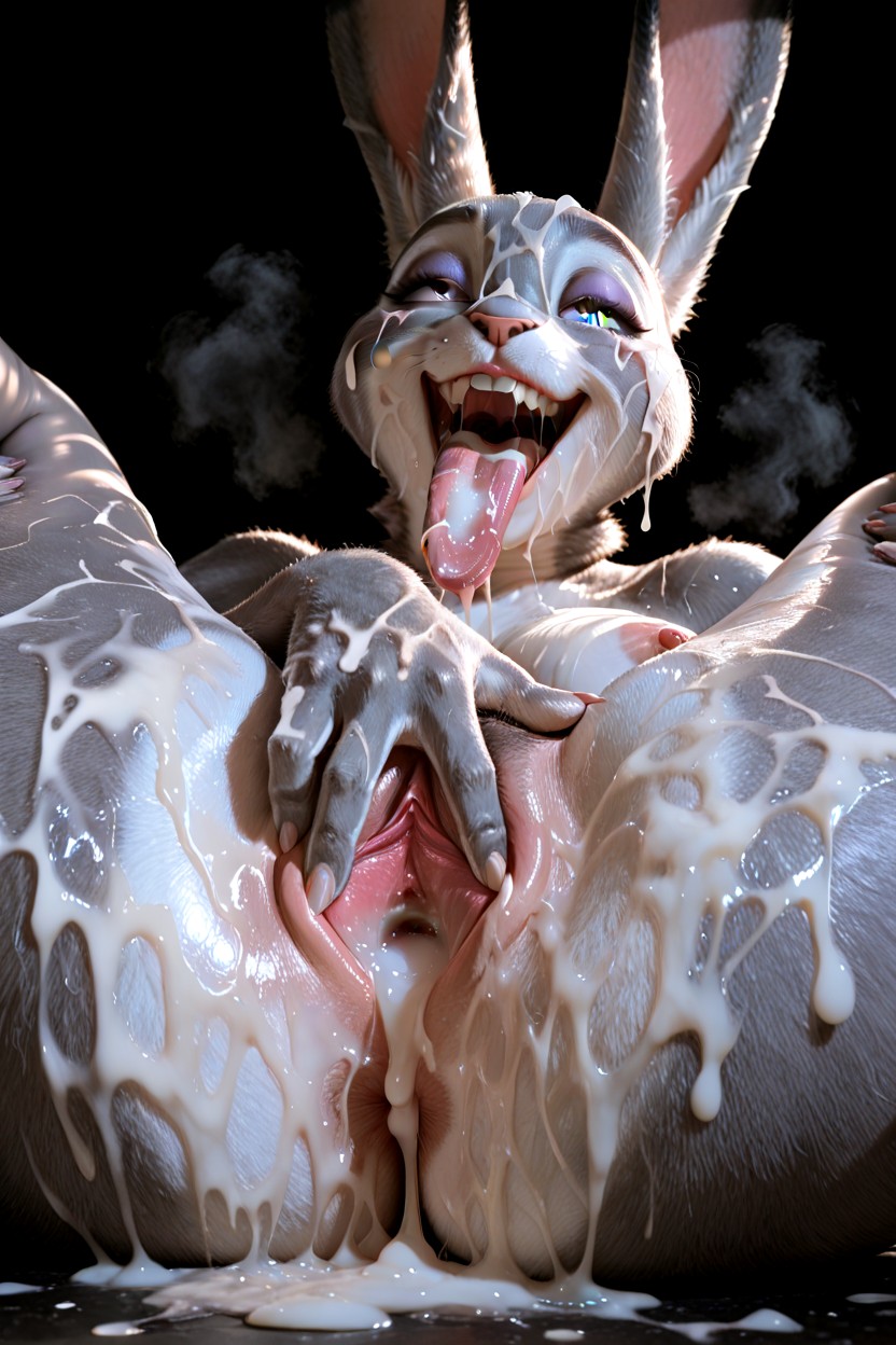 Cum In Mouth, Crossed Eyes, Cosplay Furry AI Porn