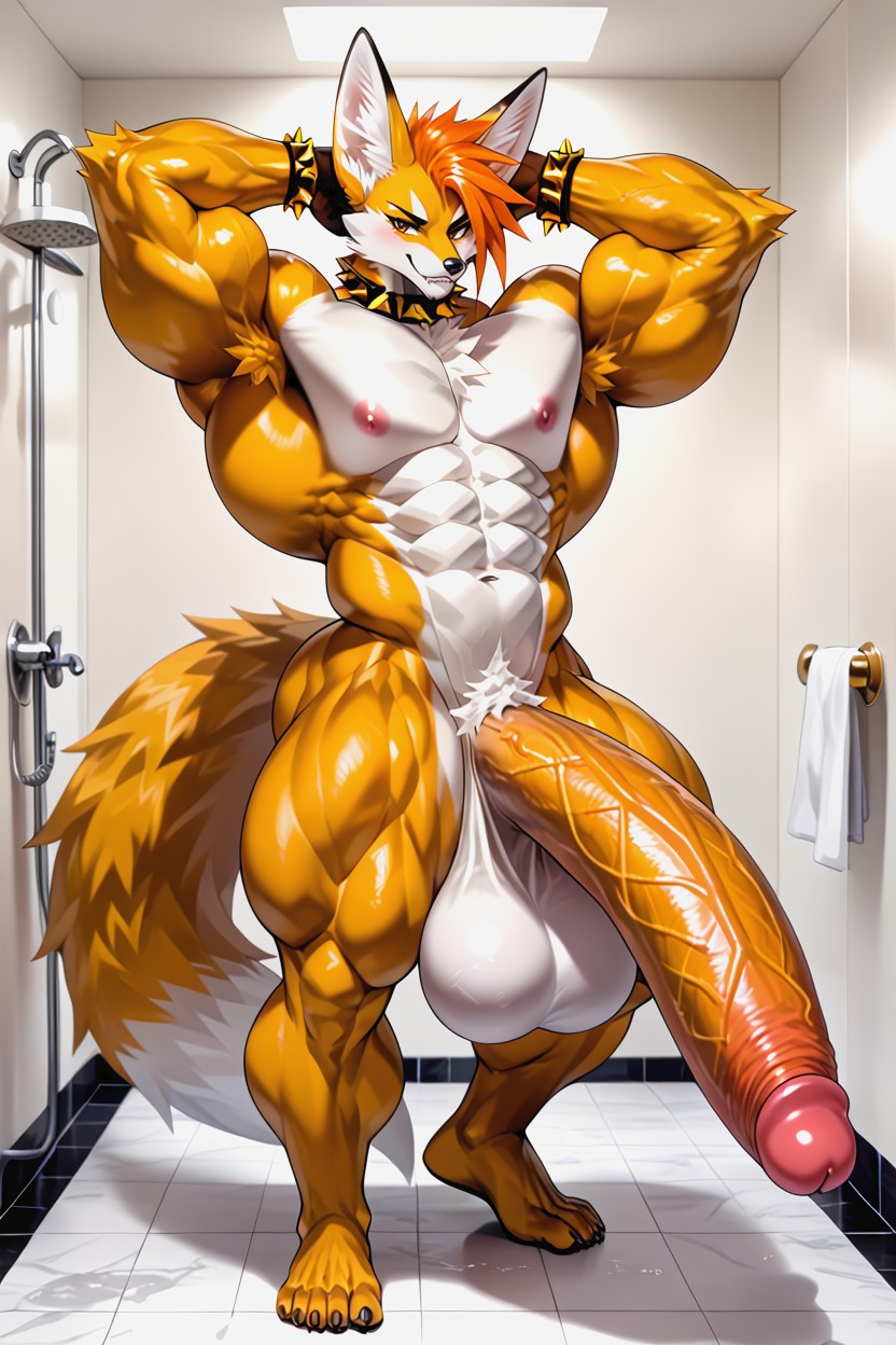 Colossal Extreme Penis Definition, Muscular Thighs, Cock Twice The Body Size AI獸人黃片