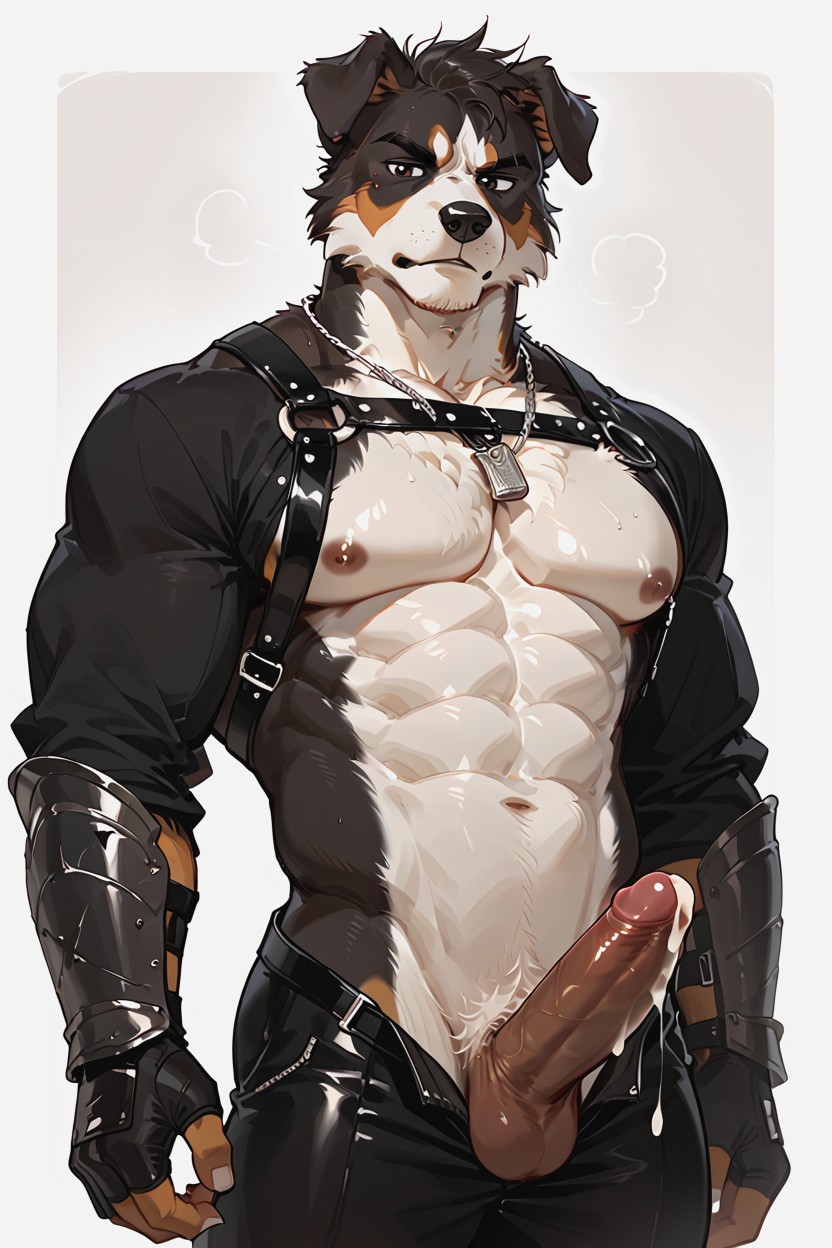 Abs, Looking Down At Viewer, 肌肉型 AI獸人黃片