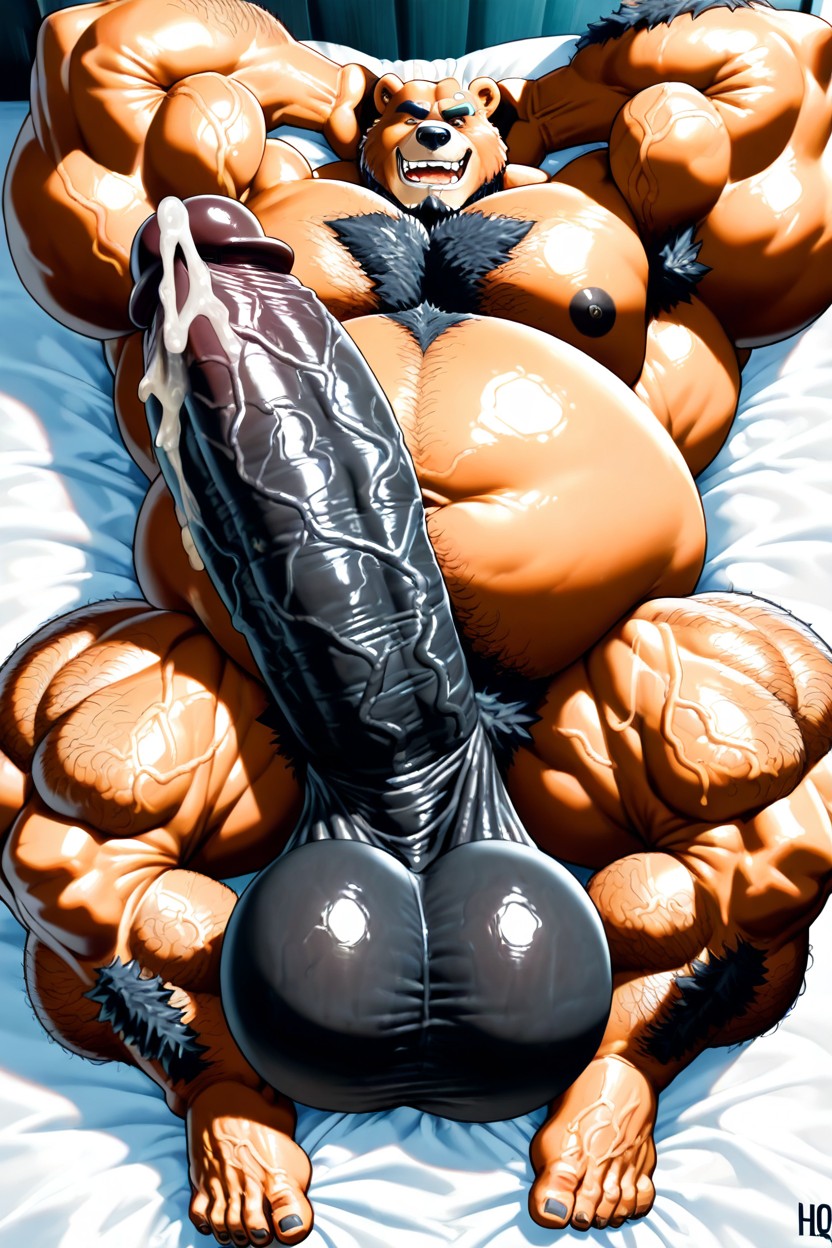Masturbation, Colossal Penis, Impossibly Girthy Macro Penis 퍼리 AI 포르노