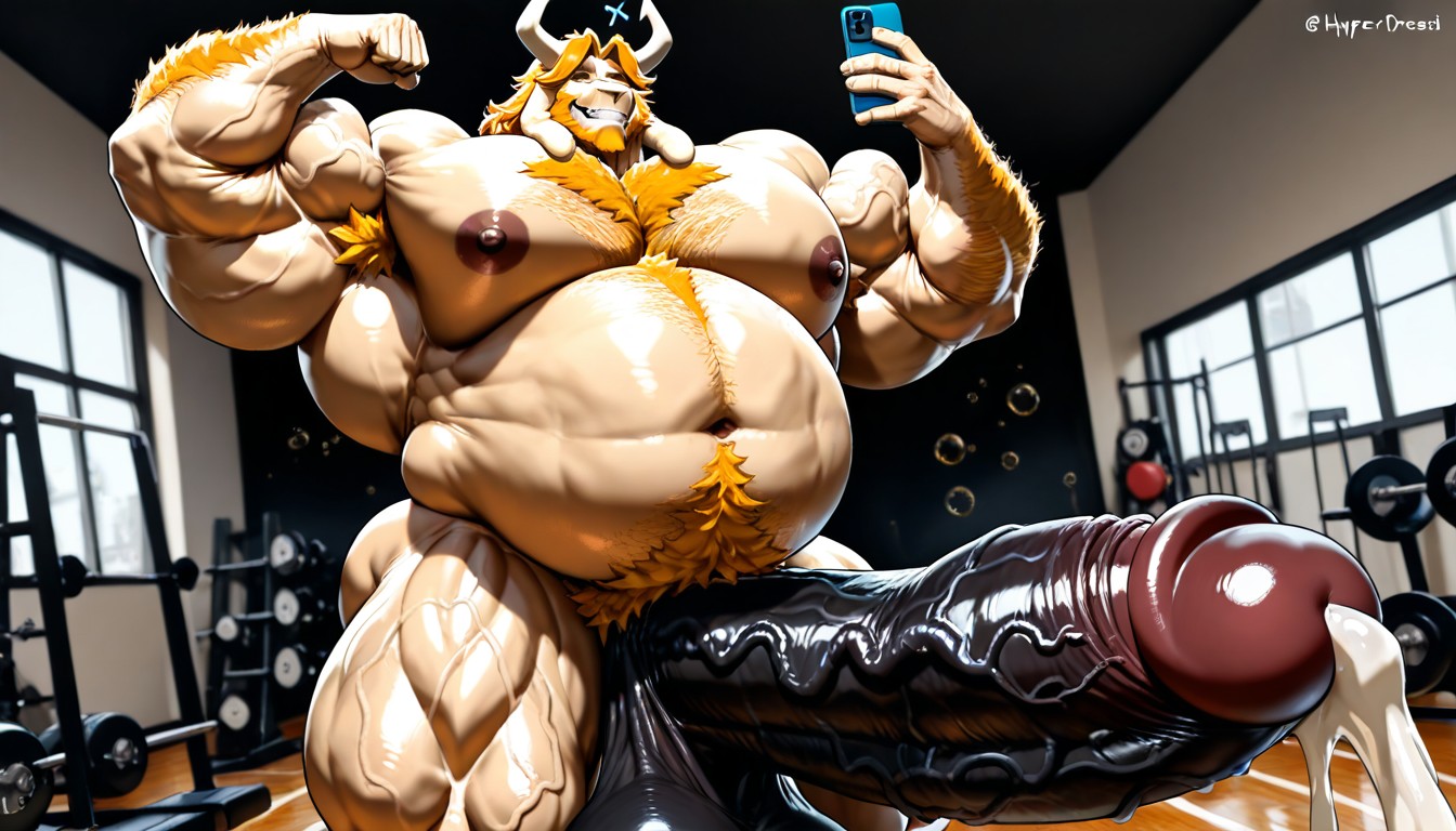 正面视图, Lots Of Cum, Asgore Dreemurr AI兽人黄片