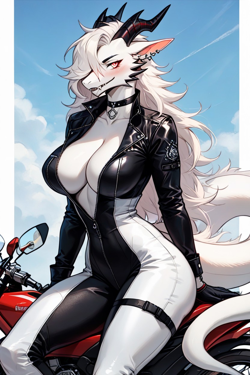 Belly Button Piercing, Location Parking Lot, Posing Furry AI Porn