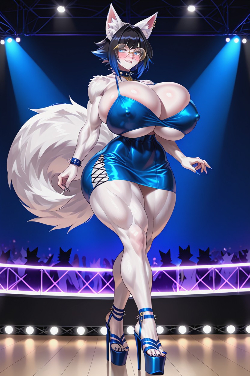 Horny, Tight Waist, Biting Lower Lip Furry AI Porn