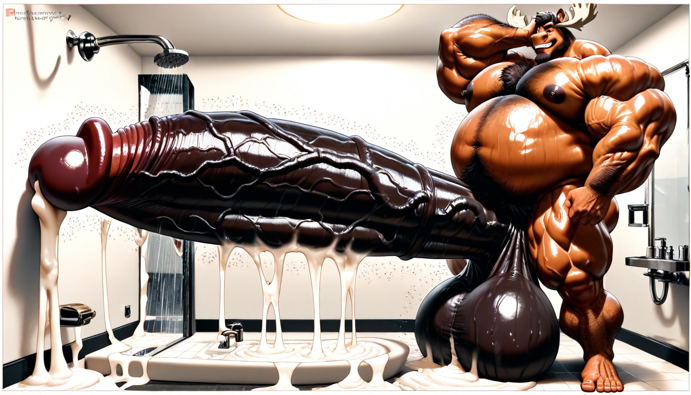 Hq, Big Balls, Shower Room Furry AI Porn