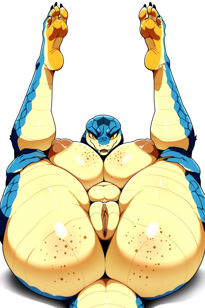 Focus Face, Front View, Monster Fat Ass And Gigantic Booty Cheeks Furry AI Porn