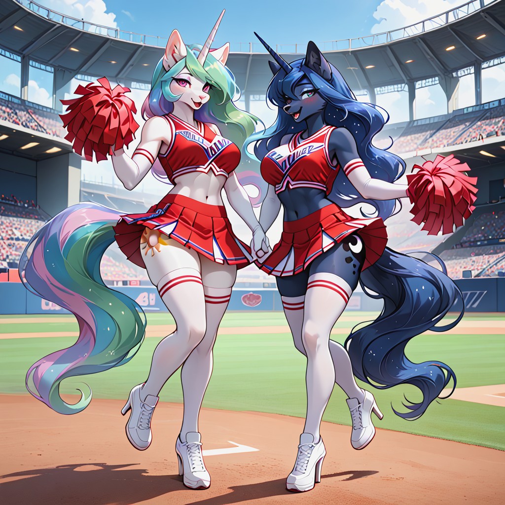 Wind In Hair, Love Hearts, Medium Breast Furry AI Porn