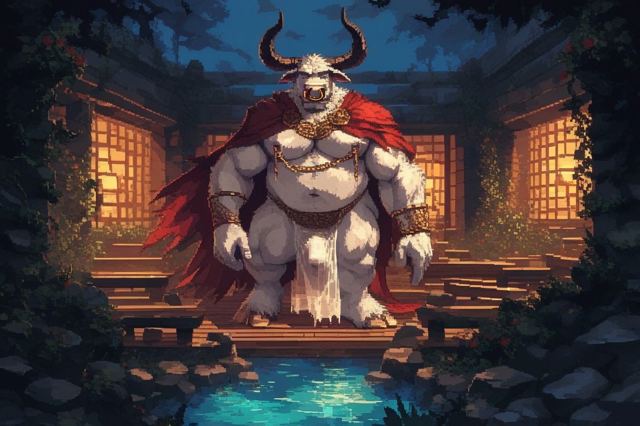 White Skin, Hoof, See Through Loose Cloth AI獸人黃片