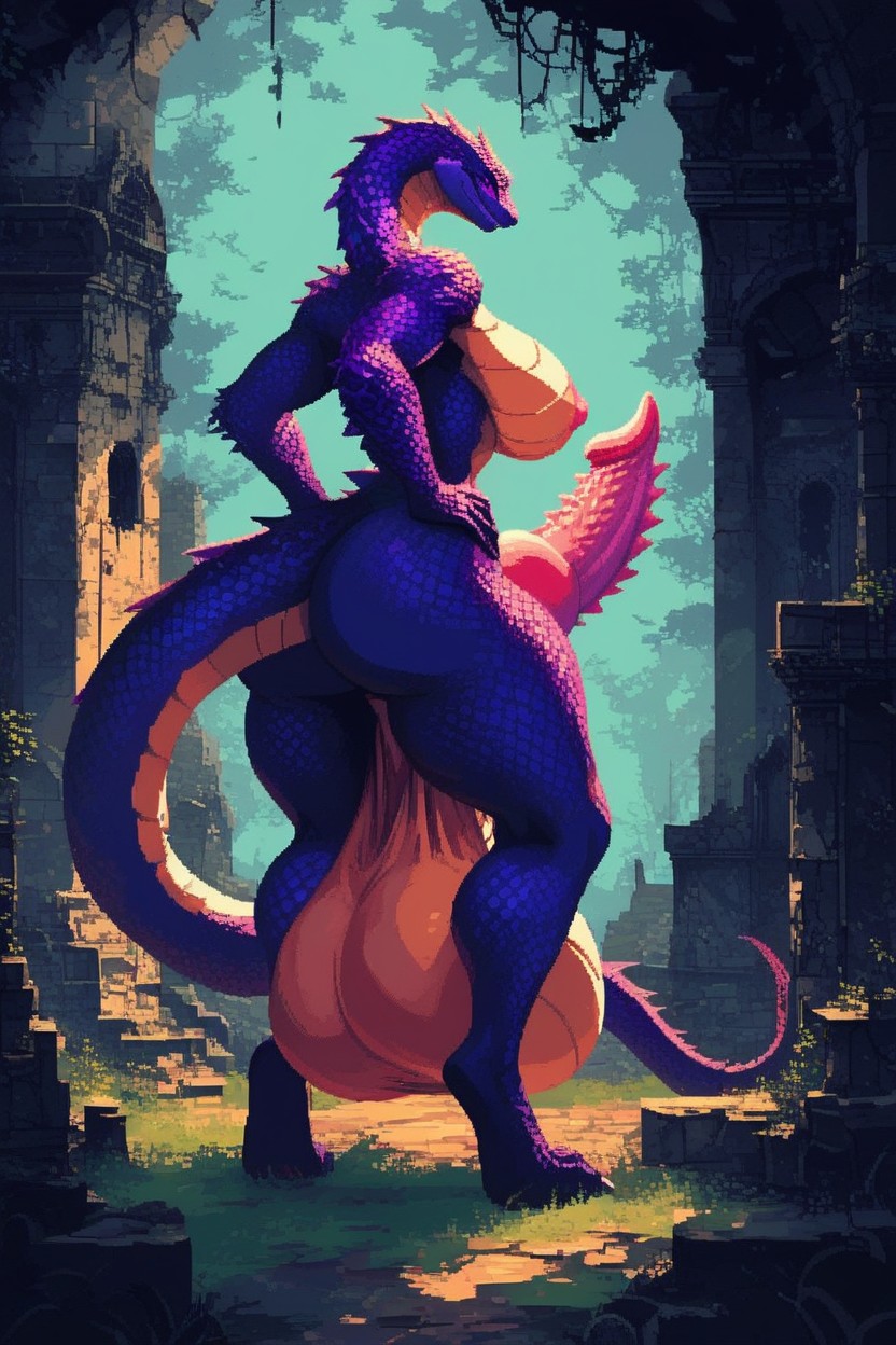 Big Breast, Closer Look, Enormous Penis Furry AI Porn